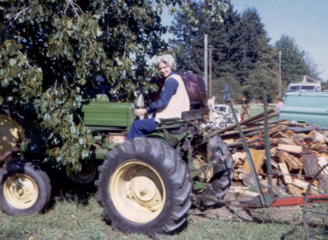 Boggs on Tractor